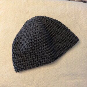 ** SOLD OUTSIDE OF POSHMARK ** Handmade Crocheted Beanie - Gray Wool Blend
